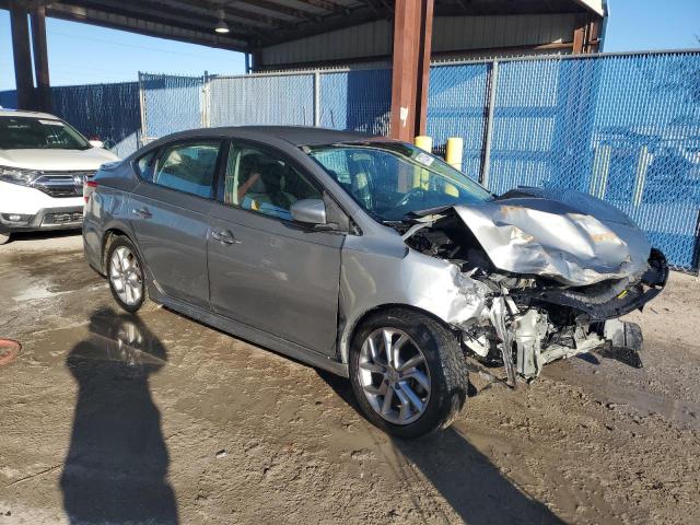 3N1AB7AP1EL646003 - 2014 NISSAN SENTRA S GRAY photo 4