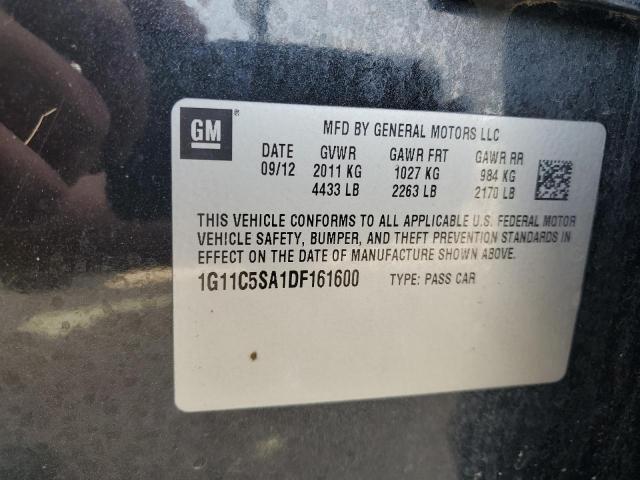 1G11C5SA1DF161600 - 2013 CHEVROLET MALIBU 1LT CHARCOAL photo 13