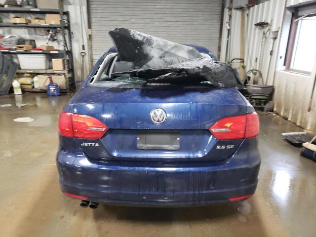 3VWDP7AJXCM102370 - 2012 VOLKSWAGEN JETTA SE BLUE photo 6