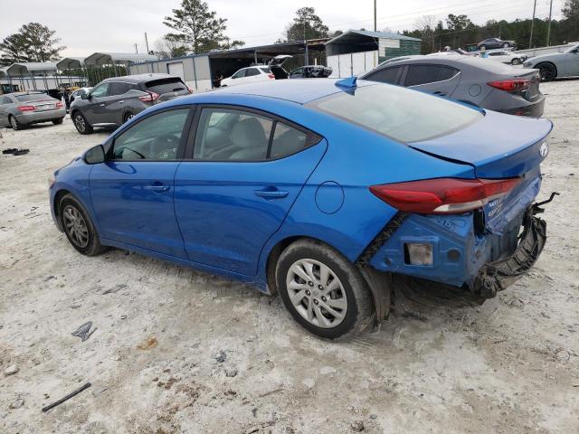 KMHD74LF0HU124063 - 2017 HYUNDAI ELANTRA SE BLUE photo 2