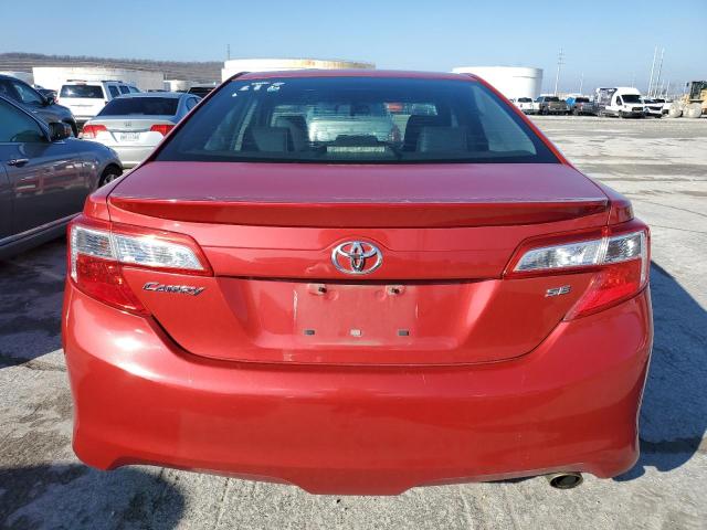 4T1BF1FK9CU596496 - 2012 TOYOTA CAMRY BASE RED photo 6