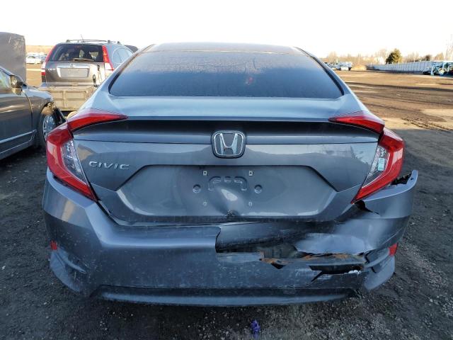 2HGFC2F5XJH032906 - 2018 HONDA CIVIC LX GRAY photo 6