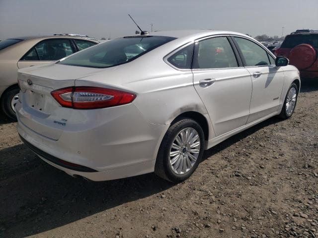 3FA6P0LU5ER357823 - 2014 FORD FUSION SE HYBRID WHITE photo 3