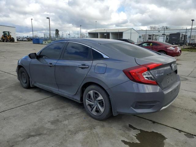 2HGFC2F60KH566281 - 2019 HONDA CIVIC LX GRAY photo 2