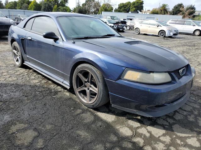 1FAFP40462F200726 - 2002 FORD MUSTANG BLUE photo 4