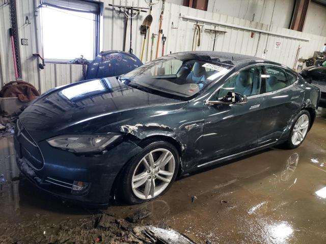 5YJSA1H11EFP34244 - 2014 TESLA MODEL S Մոխրագույն լուսանկար 1