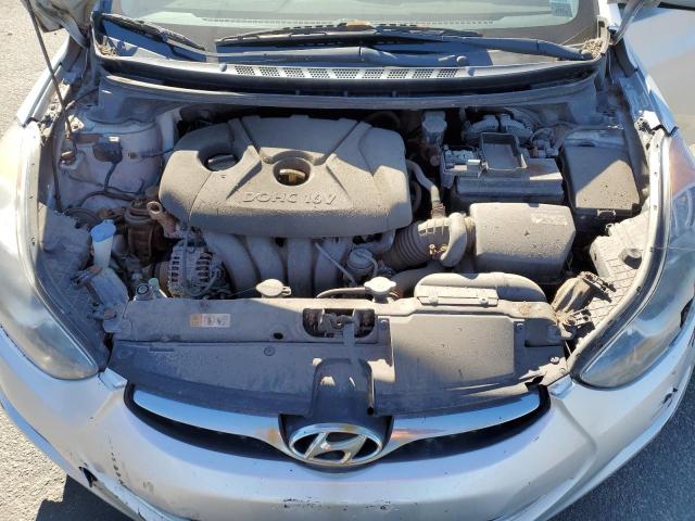 KMHDH4AE6DU585222 - 2013 HYUNDAI ELANTRA GLS SILVER photo 11