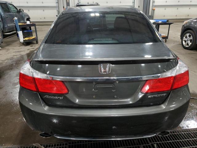 1HGCR2F5XDA117216 - 2013 HONDA ACCORD SPORT GRAY photo 6