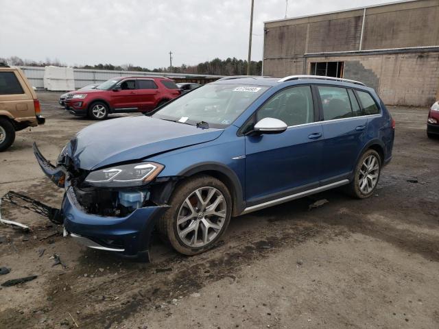 3VWH17AU7JM767253 - 2018 VOLKSWAGEN GOLF ALLTR S BLUE photo 1