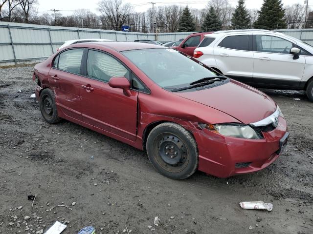 2HGFA1F57BH520731 - 2011 HONDA CIVIC LX RED photo 4