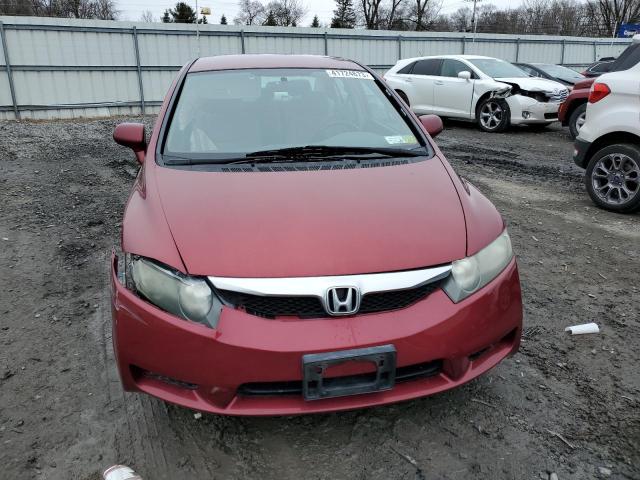 2HGFA1F57BH520731 - 2011 HONDA CIVIC LX RED photo 5