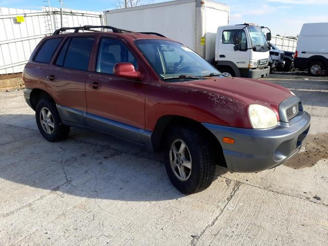 KM8SC73E44U795516 - 2004 HYUNDAI SANTA FE GLS RED photo 4