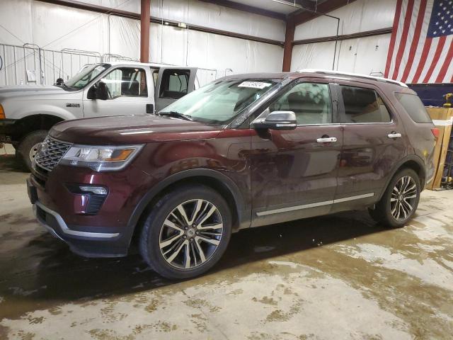 1FM5K8HT1JGC73997 - 2018 FORD EXPLORER PLATINUM MAROON photo 1