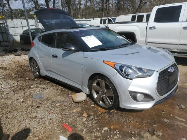 KMHTC6AE4DU085517 - 2013 HYUNDAI VELOSTER TURBO SILVER photo 4