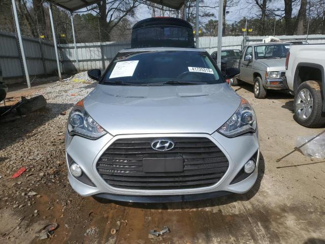 KMHTC6AE4DU085517 - 2013 HYUNDAI VELOSTER TURBO SILVER photo 5