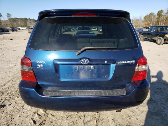 JTEGD21A770156399 - 2007 TOYOTA HIGHLANDER BLUE photo 6