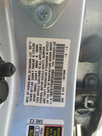 19XFA1F63BE044304 - 2011 HONDA CIVIC LX-S فضي صورة 12