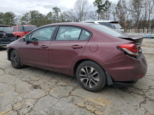 19XFB2F80EE017330 - 2014 HONDA CIVIC EX BURGUNDY photo 2