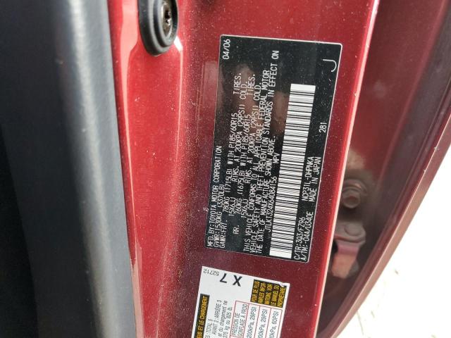 JTLKT324X64084156 - 2006 TOYOTA SCION XB Rot Foto 12