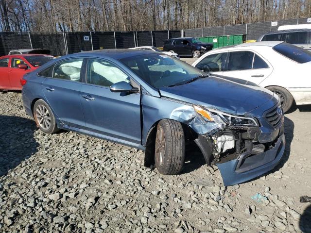 5NPE34AF5GH428683 - 2016 HYUNDAI SONATA SPORT BLUE photo 4