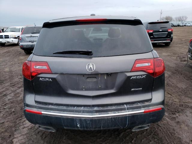 2HNYD2H28AH529955 - 2010 ACURA MDX GRAY photo 6