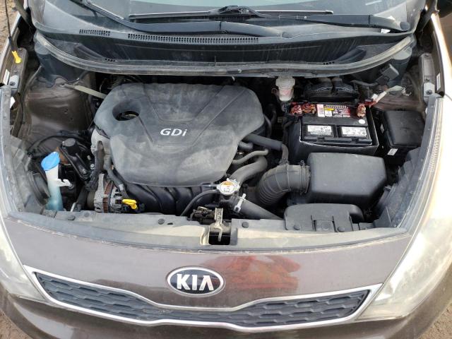 KNADN5A36F6435486 - 2015 KIA RIO EX BROWN photo 11