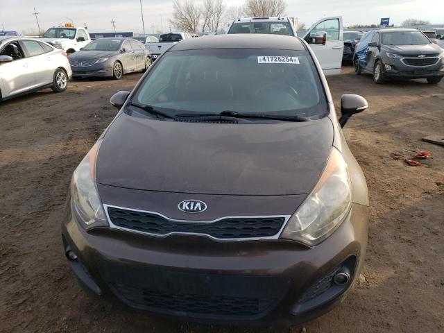 KNADN5A36F6435486 - 2015 KIA RIO EX BROWN photo 5