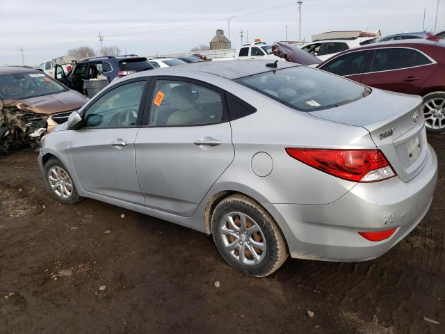 KMHCT4AE3DU531628 - 2013 HYUNDAI ACCENT GLS SILVER photo 2