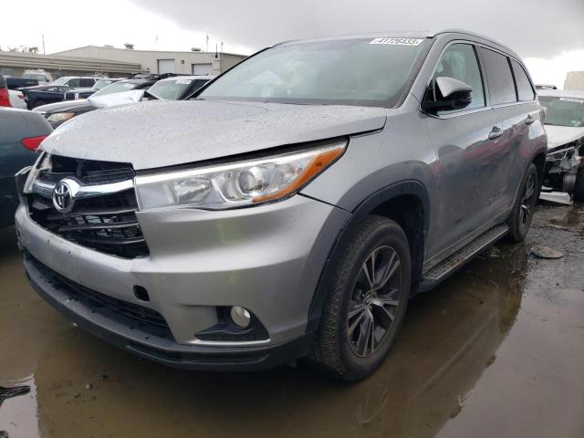 5TDJKRFH1GS295035 - 2016 TOYOTA HIGHLANDER XLE GRAY photo 1