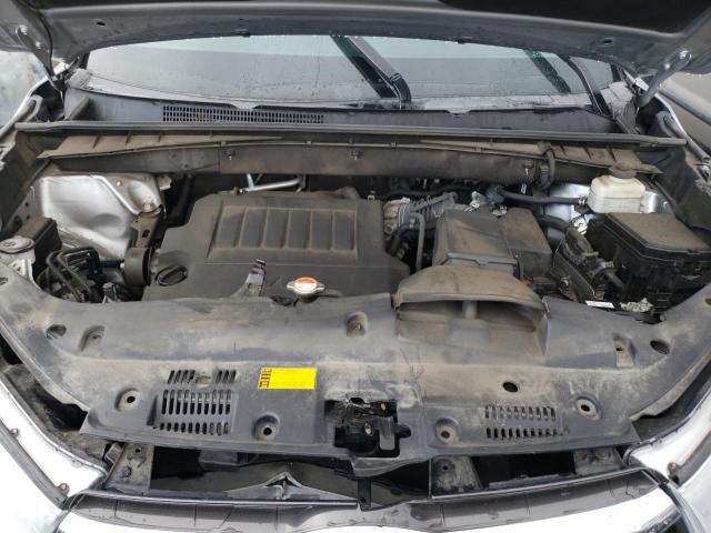 5TDJKRFH1GS295035 - 2016 TOYOTA HIGHLANDER XLE ნაცრისფერი ფოტო 11