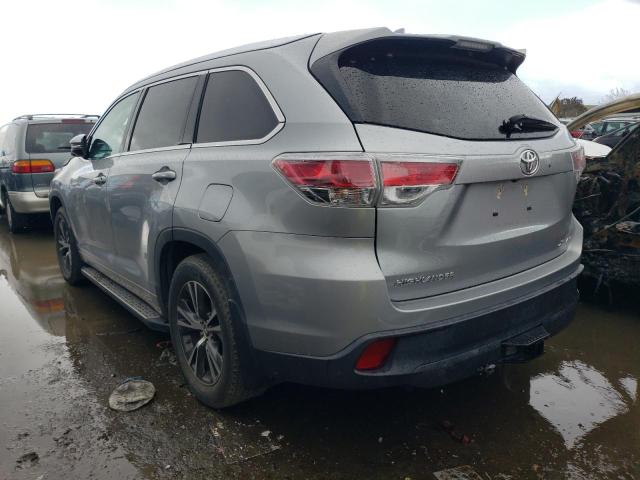 5TDJKRFH1GS295035 - 2016 TOYOTA HIGHLANDER XLE GRAY photo 2