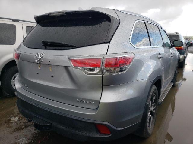 5TDJKRFH1GS295035 - 2016 TOYOTA HIGHLANDER XLE GRAY photo 3