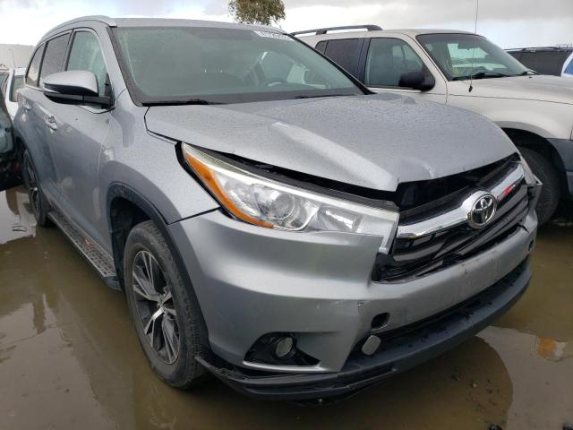 5TDJKRFH1GS295035 - 2016 TOYOTA HIGHLANDER XLE ნაცრისფერი ფოტო 4