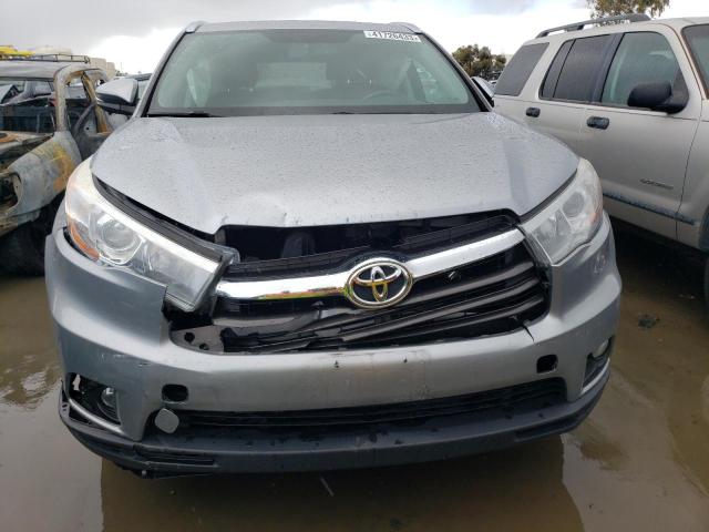 5TDJKRFH1GS295035 - 2016 TOYOTA HIGHLANDER XLE GRAY photo 5