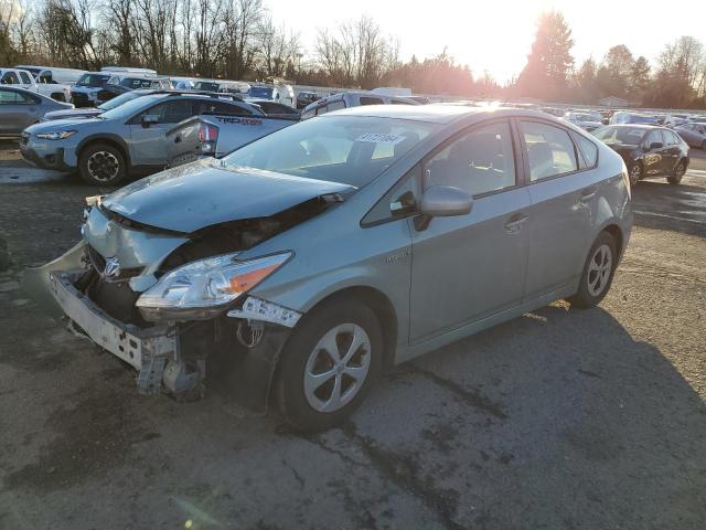 JTDKN3DU3E1855141 - 2014 TOYOTA PRIUS GREEN photo 1