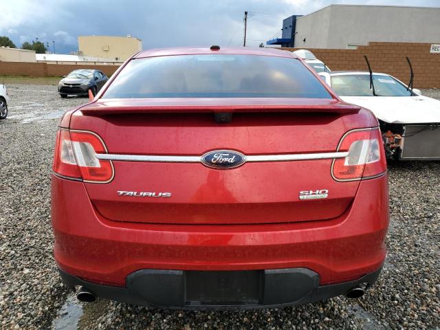 1FAHP2KT6AG129182 - 2010 FORD TAURUS SHO RED photo 6