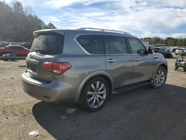 JN8AZ2NF0E9555007 - 2014 INFINITI QX80 SILVER photo 3