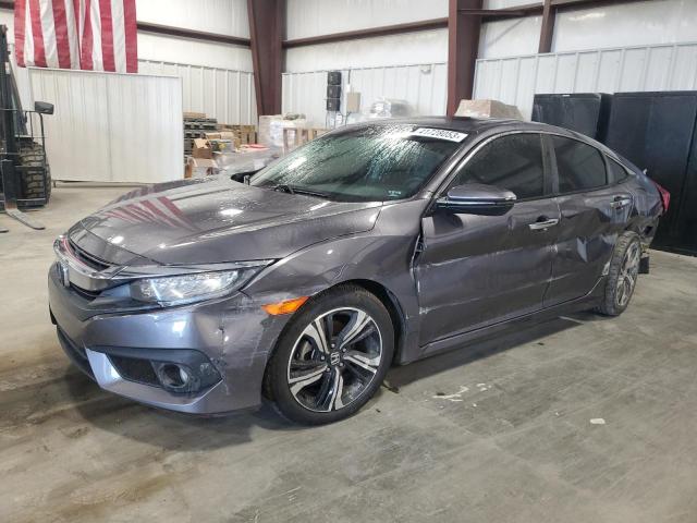 19XFC1F9XHE020336 - 2017 HONDA CIVIC TOURING GRAY photo 1