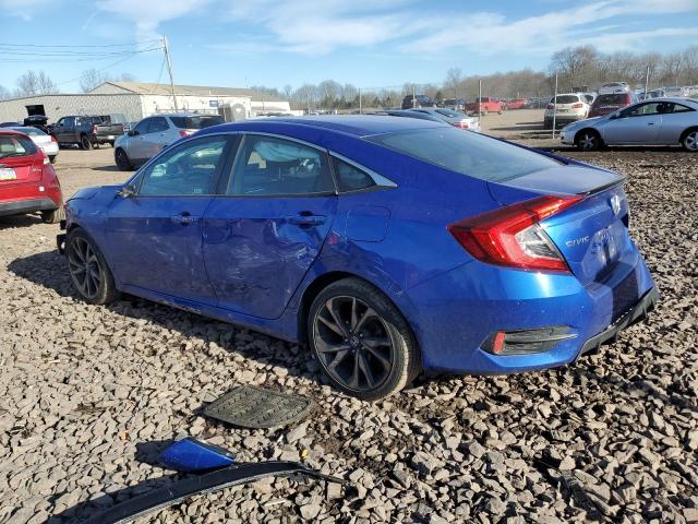 2HGFC2F80KH523903 - 2019 HONDA CIVIC SPORT BLUE photo 2