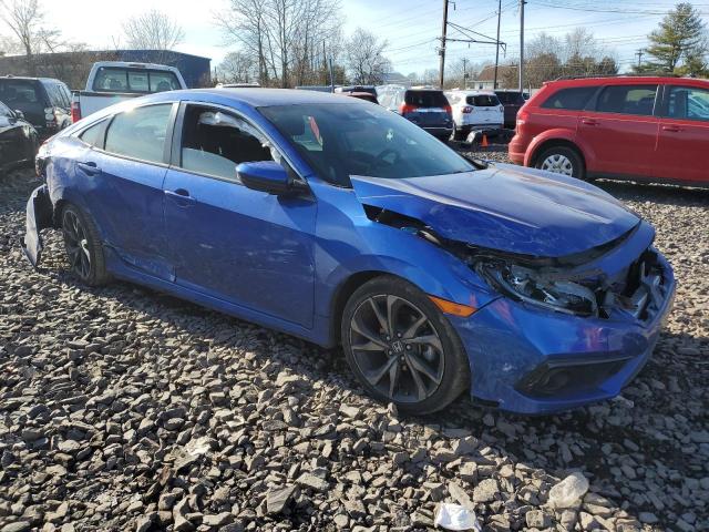 2HGFC2F80KH523903 - 2019 HONDA CIVIC SPORT BLUE photo 4