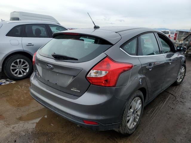 1FAHP3M25CL476927 - 2012 FORD FOCUS SEL GRAY photo 3