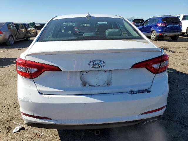 5NPE24AF1FH245878 - 2015 HYUNDAI SONATA SE WHITE photo 6