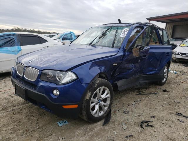 WBXPC93459WJ24299 - 2009 BMW X3 XDRIVE30I BLUE photo 2