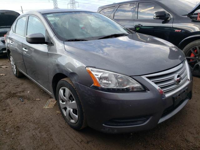 3N1AB7AP7FY343408 - 2015 NISSAN SENTRA S GRAY photo 4