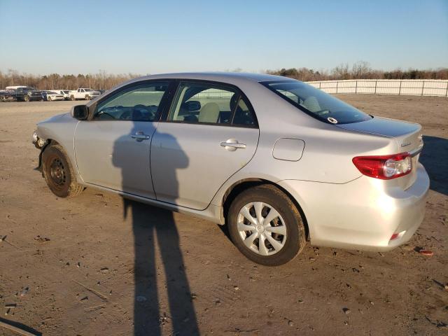 2T1BU4EE5BC701313 - 2011 TOYOTA COROLLA BASE SILVER photo 2