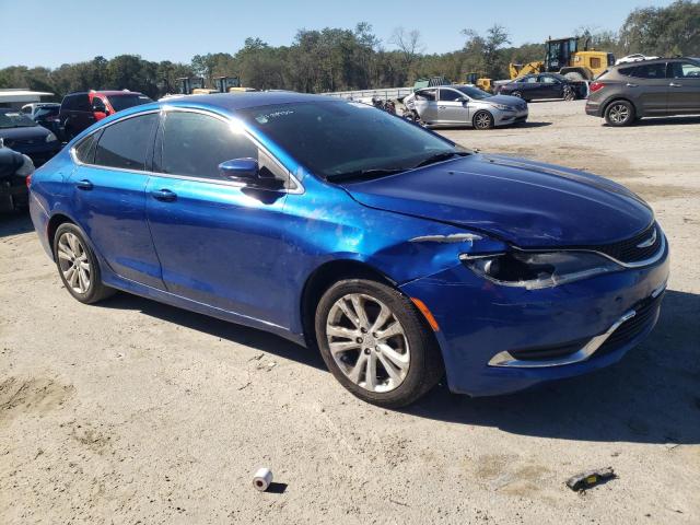 1C3CCCAB3FN637051 - 2015 CHRYSLER 200 LIMITED BLUE photo 4