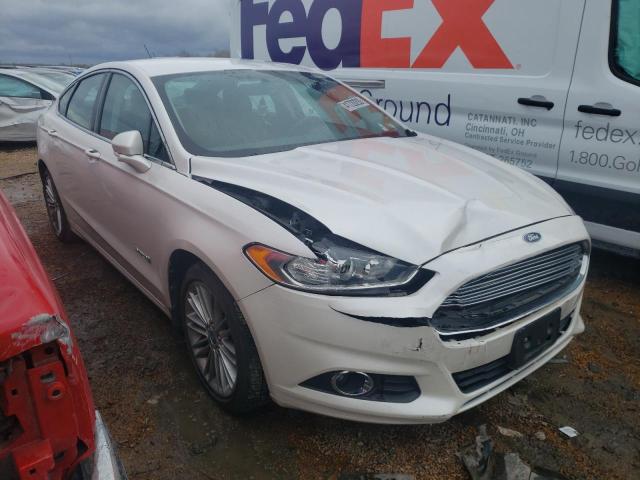 3FA6P0LUXDR189272 - 2013 FORD FUSION SE HYBRID WHITE photo 1