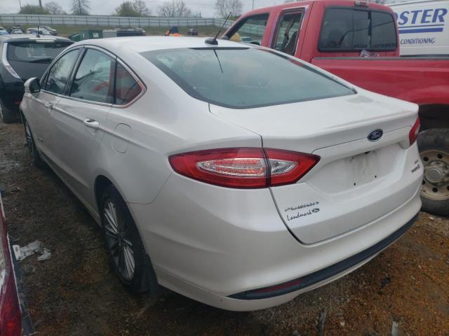 3FA6P0LUXDR189272 - 2013 FORD FUSION SE HYBRID WHITE photo 3