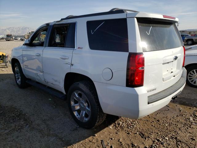 1GNSKBKCXHR167745 - 2017 CHEVROLET TAHOE K1500 LT WHITE photo 2