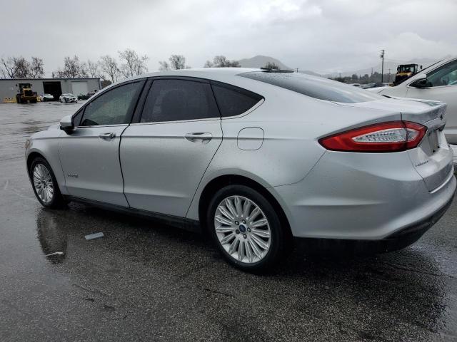 3FA6P0UU6FR106339 - 2015 FORD FUSION S HYBRID SILVER photo 2